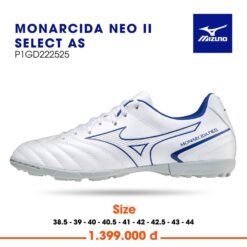 Giày bóng đá Mizuno neo 2 Select as TF Trắng xanh