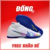 Nike Mercurial Superfly 9 Elite Trắng Vạch Cầu Vồng Cổ Cao TF