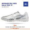 Giày bóng đá Chính hãng Mizuno Monacida Neo Sala Pro TF – Bạc logo trắng