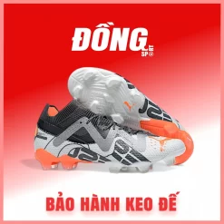 Puma Future Ultimate FG Trắng đen cam