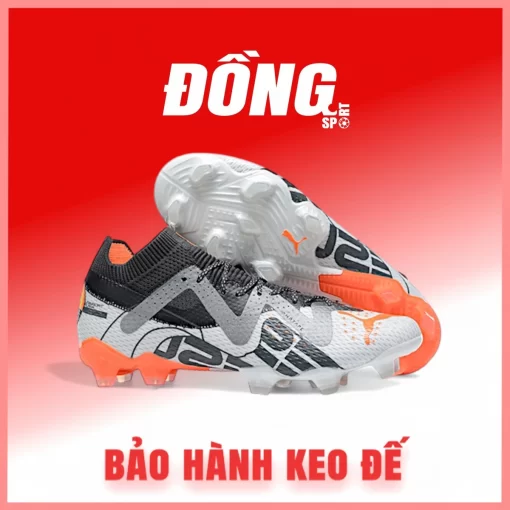Puma Future Ultimate FG Trắng đen cam