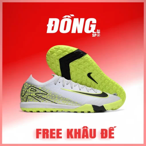 Giày Bóng Đá Nike Mercurial Vapor 16 Elite TF Xám Đế xanh chuối