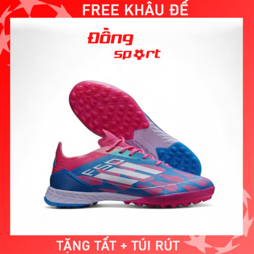 Giày Bóng Đá Adidas F50 Elite TF Xanh biển hồng