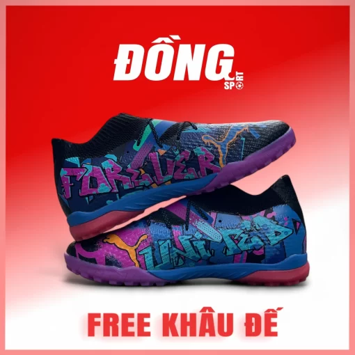 Puma Future 7 Forever United Tím hồng xanh TF