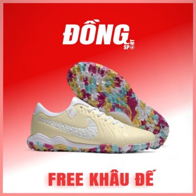 Nike Tiempo 10 Academy Trà sữa đế nhiều màu TF