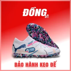 Puma Future 7 Ultimate MG Trắng đế tím xanh hồng