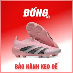 Adidas Predator 25 Elite Laceless không dây Hồng phai FG