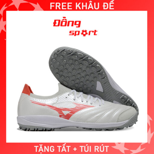 Giày Bóng Đá Mizuno Neo 4 Sala Beta Japan Trắng đỏ TF