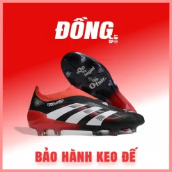 Adidas Predator 25 Elite Laceless không dây Đỏ đen FG