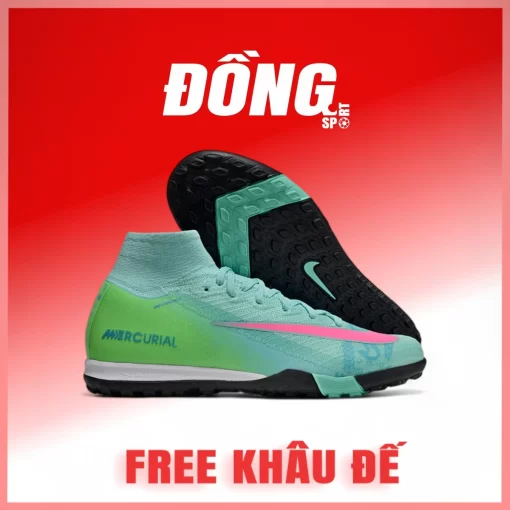 Nike Mercurial Superfly 10 Elite SE Cosmic Speed Xanh hồng TF