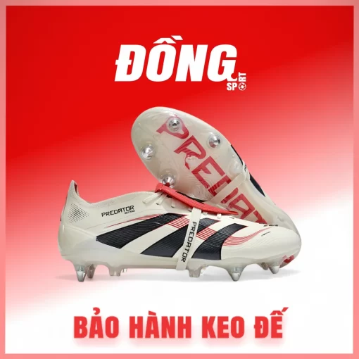 Adidas Predator Elite 25 Tongue SG Trắng sữa