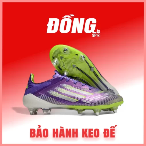 Giày Bóng Đá Adidas F50 Elite Tím xanh lá SG