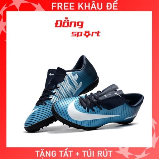 Giày Bóng Đá Nike Mercurical Vic 6 Xanh đen TF