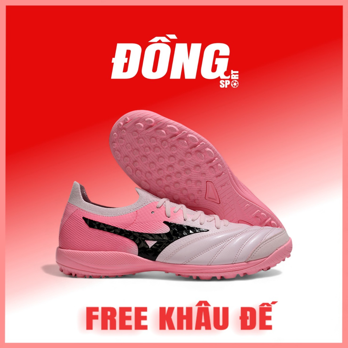 Giày Bóng Đá Mizuno Neo 4 Sala Beta Japan Hồng TF