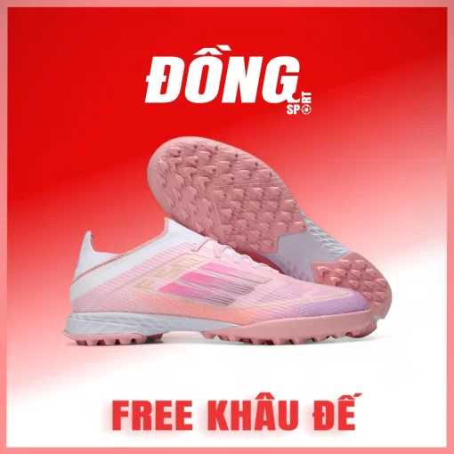 adias f50 elite lamine yamal lưỡi gà liền hồng tf