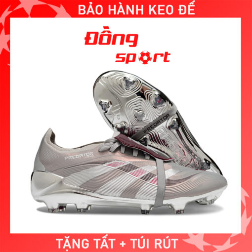 Giày Bóng Đá Adidas 25 Predator Elite Tongue Bellingham Bạc FG