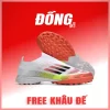 Adidas F50 Elite Laceless Không dây Trắng mũi đỏ TF