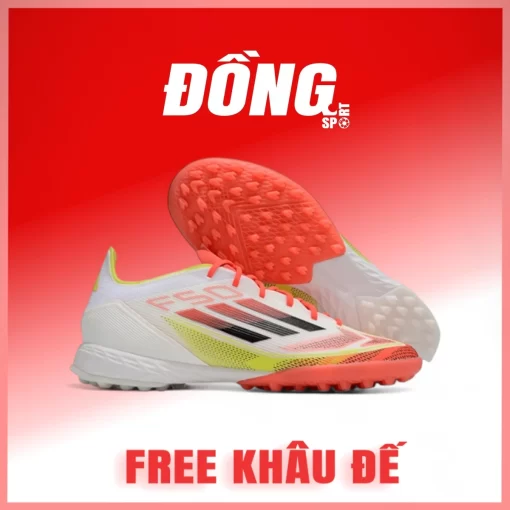 Adidas F50 Pro Trắng mũi đỏ TF