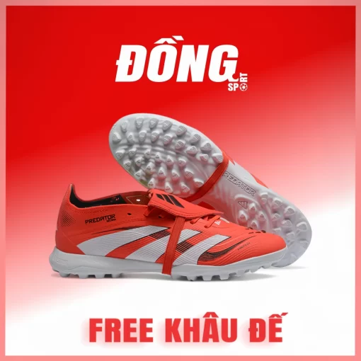 adidas predator 25 elite lưỡi gà gập đỏ trắng