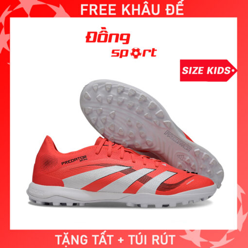 Giày Bóng Đá Trẻ em Adidas Predator 25 Elite Trắng đỏ TF
