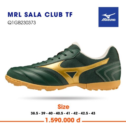 Giày Bóng Đá Chính hãng Mizuno MRL SALA Clup TF - Xanh vàng
