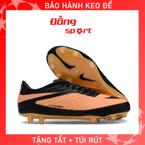 Giày Bóng Đá Nike Hypervenom Phantom Cam đen FG