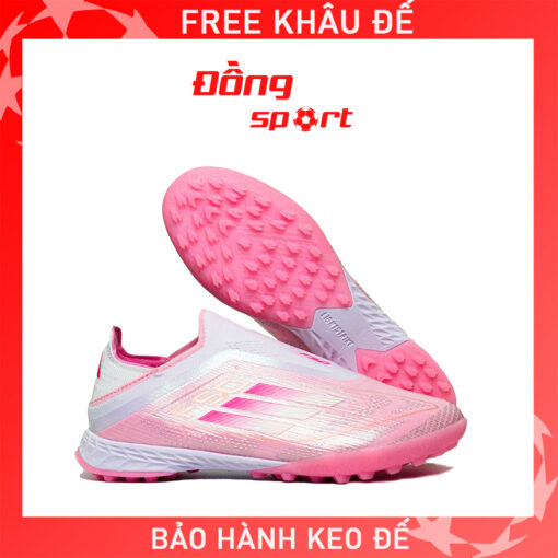 Giày Bóng Đá Adidas F50 Elite Laceless Không dây Hồng Lamine Yamal TF