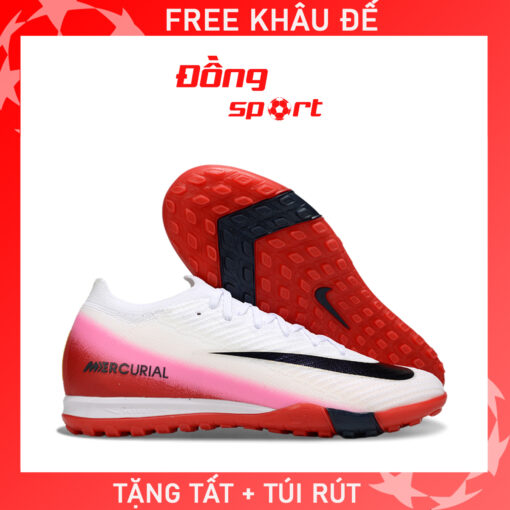 Giày Bóng Đá Nike Mercurial Vapor 16 Elite Trắng đế hồng đen TF