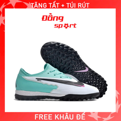 Giày Bóng Đá Nike Phantom GX Pro Trắng xanh ngọc TF