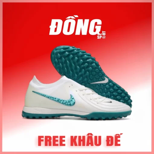 Nike Phantom GX2 Elite Trắng đế xanh ngọc bảo TF