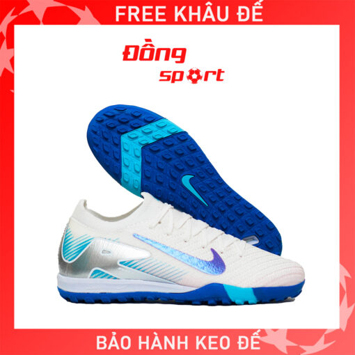 Giày Bóng Đá Nike Mercurial Vapor 16 Elite Trắng xanh Hologram TF F2