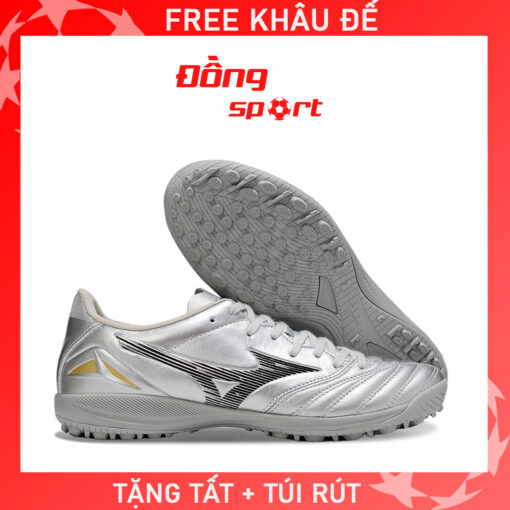 Giày Bóng Đá Mizuno Neo 4 Pro Bạc TF
