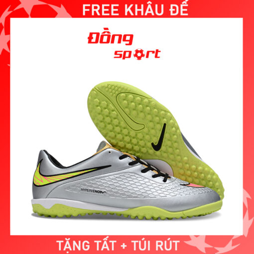 Giày Bóng Đá Nike Hypervenom Phelon Bạc TF