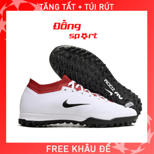 Giày Bóng Đá Nike Mercurial Vapor 15 Elite T90 Trắng cổ đỏ TF