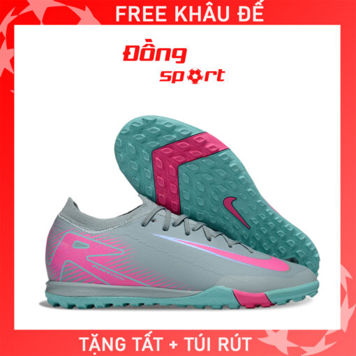 Giày Bóng Đá Nike Mercurial Vapor 16 Pro Xám xanh hồng TF