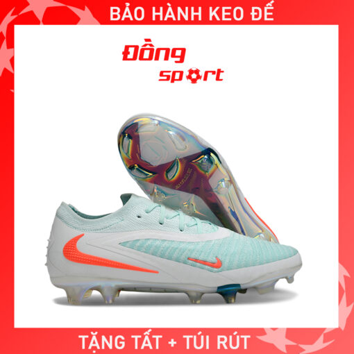 Giày Bóng Đá Nike Phantom 6 Elite Xanh ngọc trắng đỏ FG
