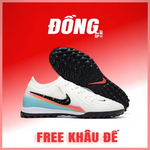 nike phantom gx2 elite trắng gót xanh