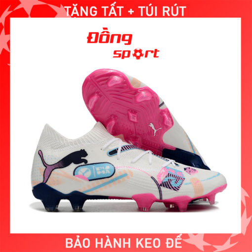 puma future 7 ulttimate trắng xanh hồng fg
