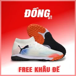 puma future 8 ultimate trắng đen cam