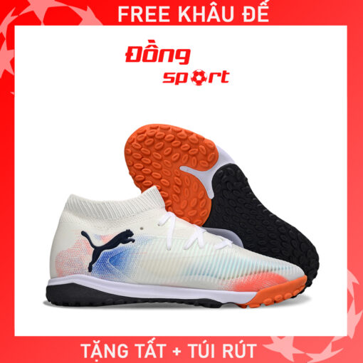 Giày Bóng Đá Puma Future 8 Ultimate Trắng đen cam TF
