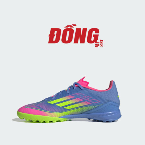 Giày Bóng Đá Adidas F50 Leage TF - IE1230 - Xanh/Hồng