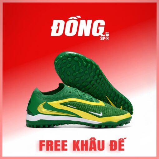 Giày Bóng Đá Nike Phantom 6 Elite Xanh Lá Vàng TF