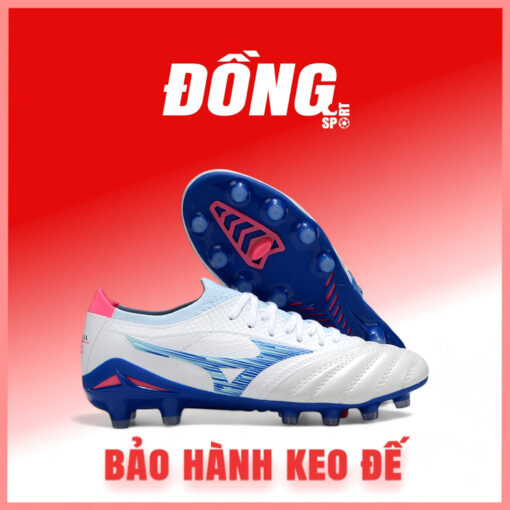 Giày Bóng Đá Mizuno Neo 4 Elite Trắng Xanh FG