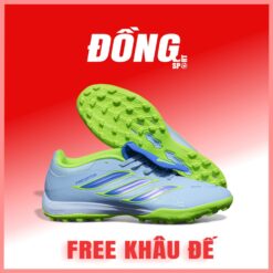 Giày Bóng Đá Adidas Predator 26 Elite Xám Xanh Lá Lưỡi Gà Lật TF