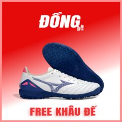 Giày Bóng Đá Mizuno Neo 4 Pro Trắng Đế Xanh TF