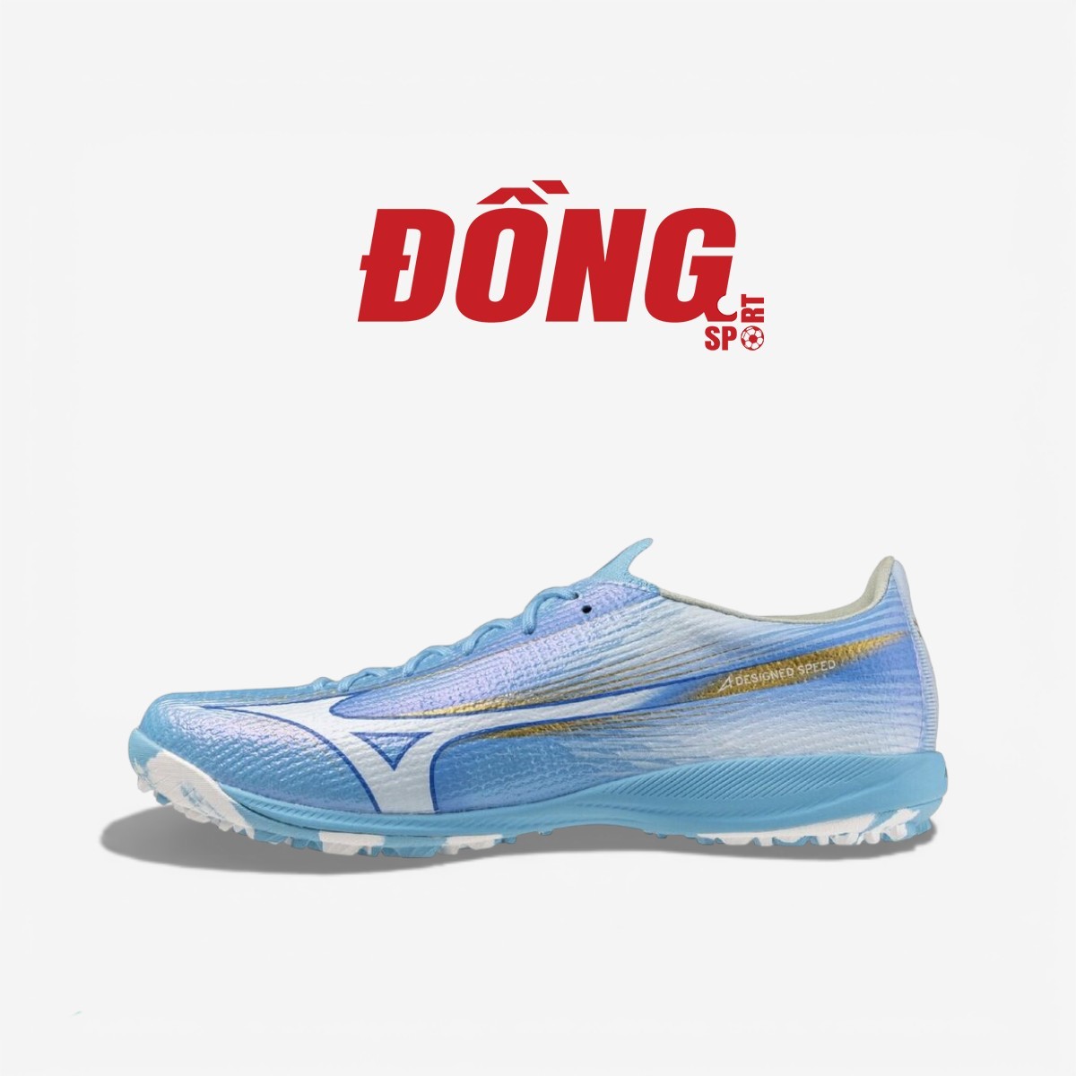 Giày Bóng Đá Mizuno Alpha 3 Elite AS TF - P1GD266225 - Xanh Nhạt