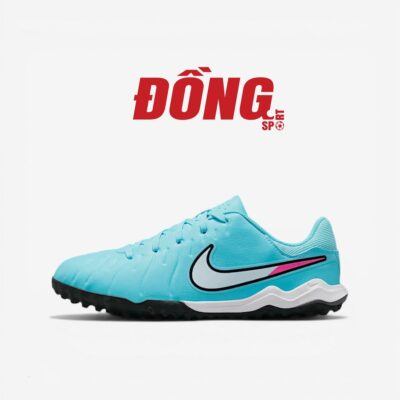 Giày Bóng Đá Trẻ Em Nike Tiempo Legend 10 Academy TF JR - DV4351-401 - Xanh/ Hồng