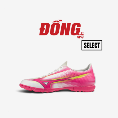 Giày Bóng Đá Mizuno Alpha 3 Select As TF - P1GD266564 - Trắng Hồng