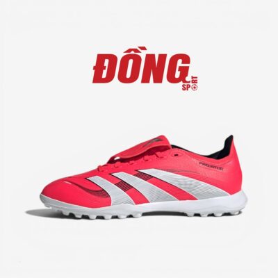 Giày Bóng Đá Adidas Predator 25 League Lưỡi Gà Lật TF - JS0384 - Đỏ/Trắng