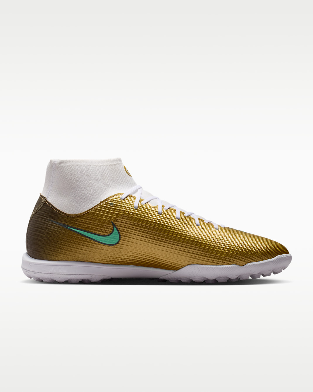 Giày Bóng Đá Nike Mercurial Superfly 11 Academy Kylian Mbappé TF IR0787-701 Vàng Ánh Kim/Xanh Mint - Image 2